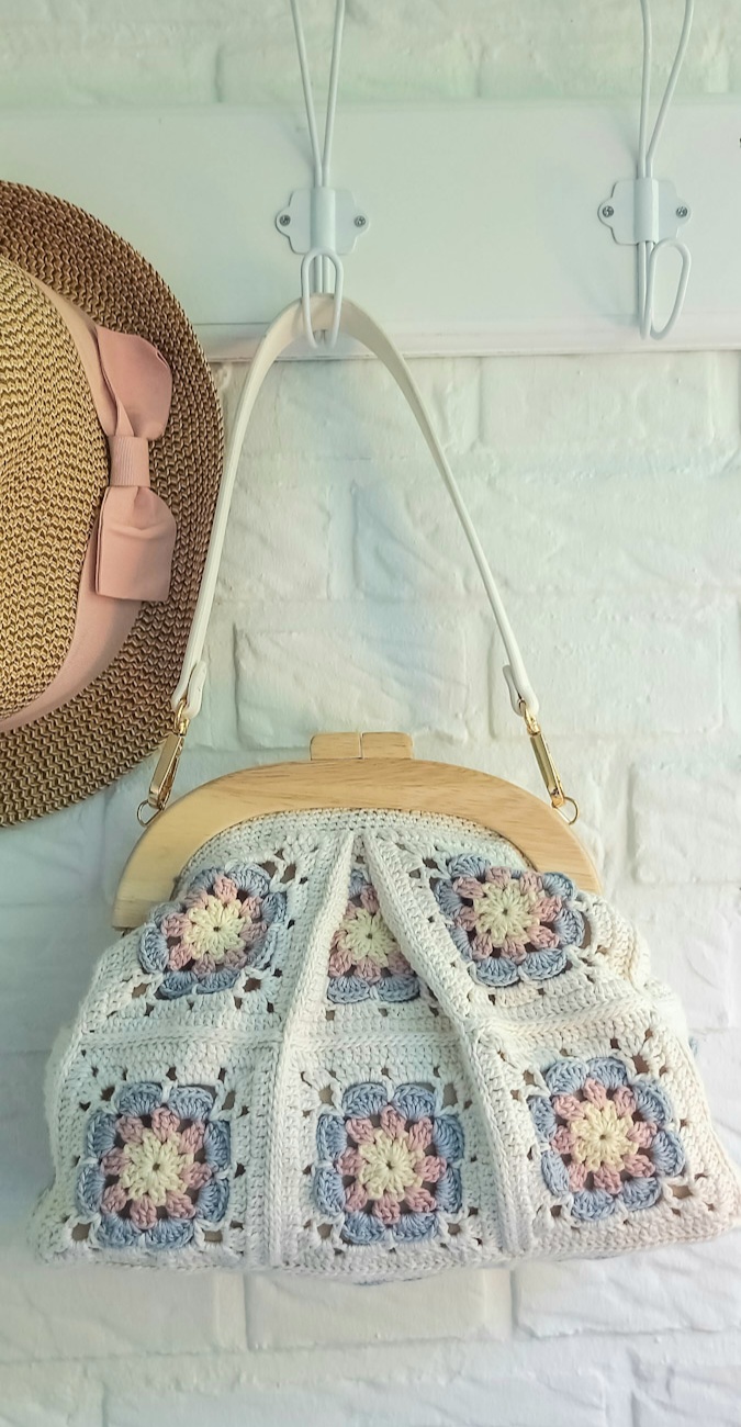 Blue Flowers Handbag