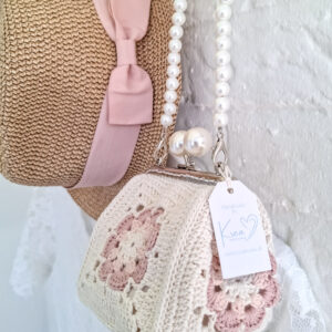 Hæklet Rosa Bag/Clutch