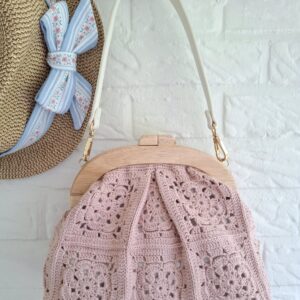 Hæklet Rosa Handbag