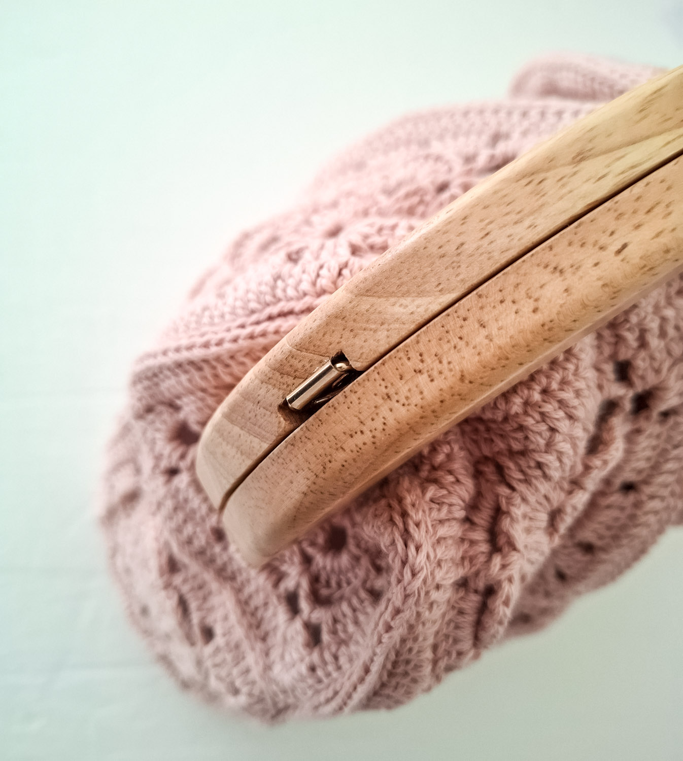 Hæklet Rosa Handbag - Billede 5