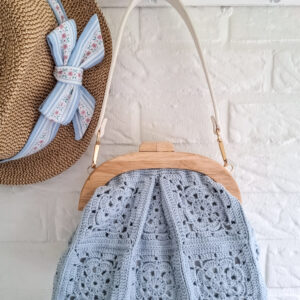 Blue Flowers Handbag