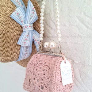 Hæklet Rosa Bag/Clutch